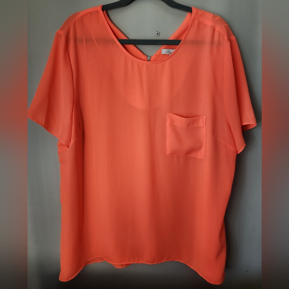 Vibrant Orange Women's Blouse